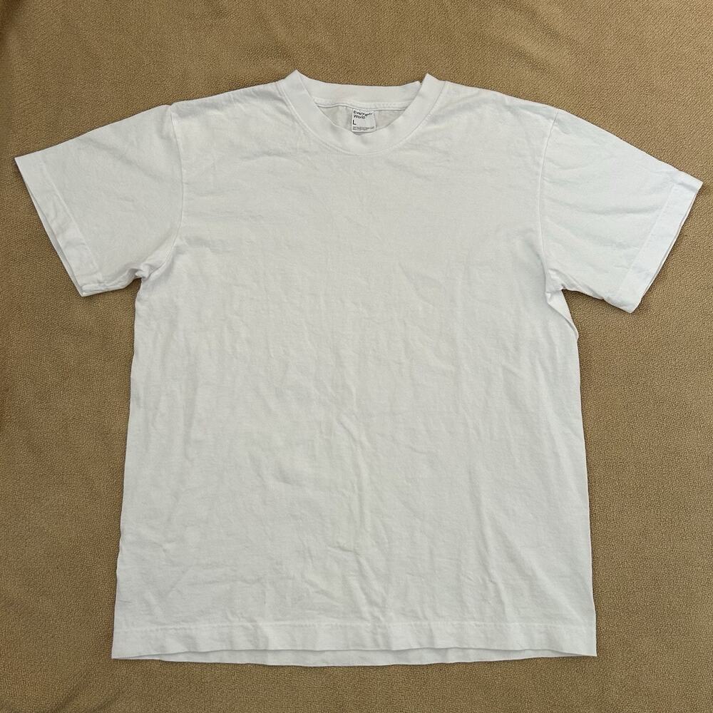 Everybody World Basic White Reclaimed Cotton Tee … - image 2